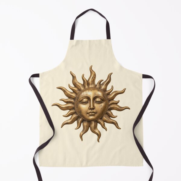Item preview, Vintage Golden Sun Face Celestial Mystic Art designed and sold by jianina-alondra.