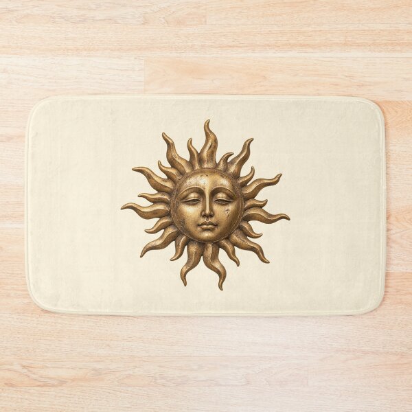 Item preview, Vintage Golden Sun Face Celestial Mystic Art designed and sold by jianina-alondra.