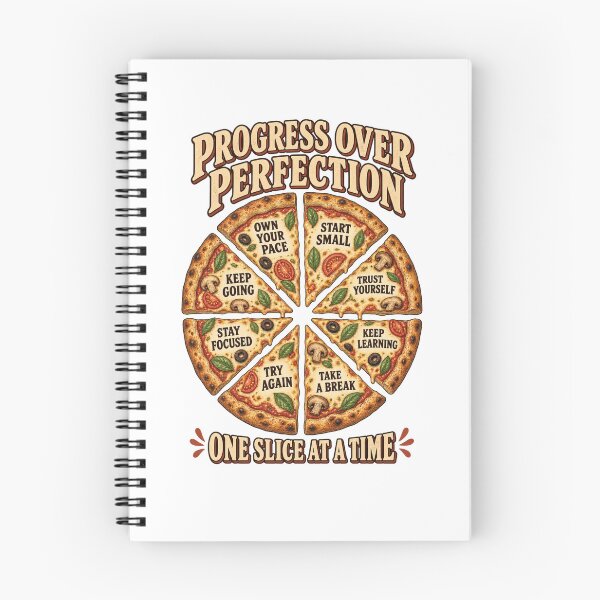 Item preview, Progress Over Perfection – One Slice at a Time, t shirt designed and sold by NinaCreator.