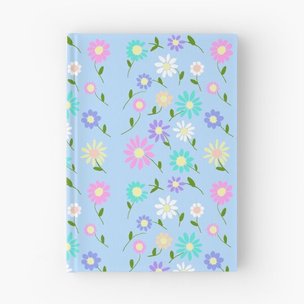 Item preview, Colorful Flowers on Blue Background designed and sold by Elaine M Hayward .