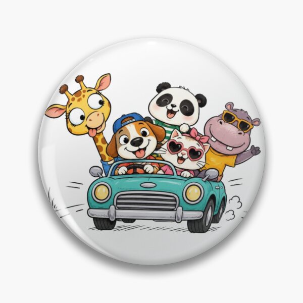 Item preview, Cartoon Animals on a Road Trip Adventure designed and sold by Snurly.