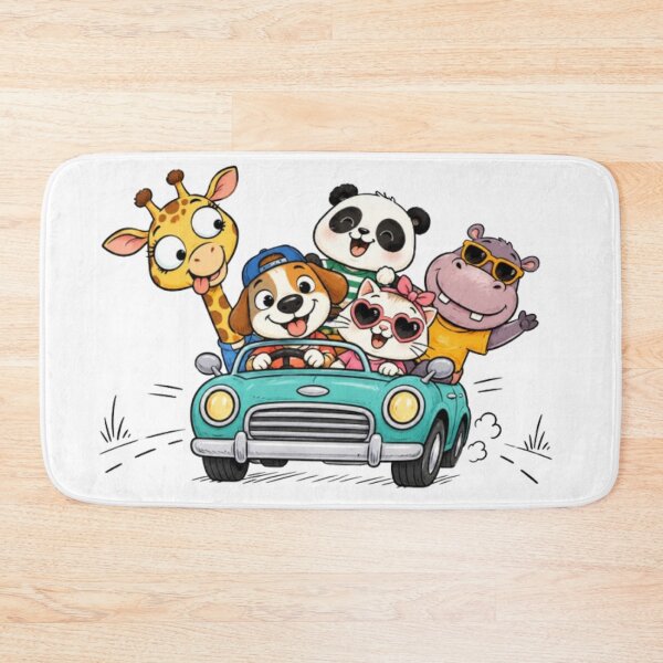 Item preview, Cartoon Animals on a Road Trip Adventure designed and sold by Snurly.