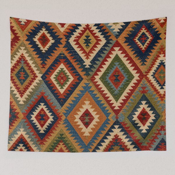 Item preview, Vintage Tribal Kilim Pattern – Colorful Geometric Boho Textile Design designed and sold by CreativeCharmCo.