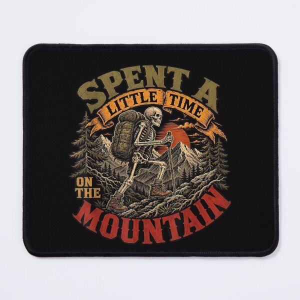 Item preview, Skeleton Hiker Spent A Little Time On The Mountain designed and sold by Juansustait.