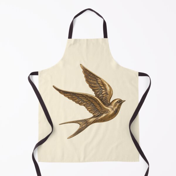 Item preview, Vintage Golden Swallow Bird Antique Celestial Art designed and sold by jianina-alondra.