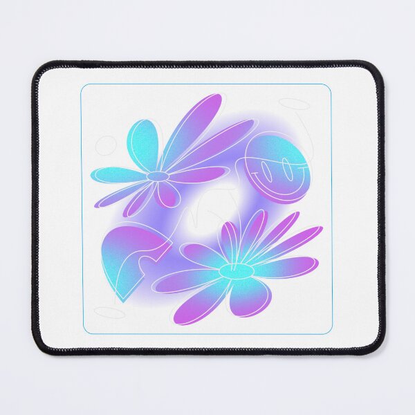 Item preview, Y2K Aesthetic Gradient Flowers and Smiley Face designed and sold by chatzous.