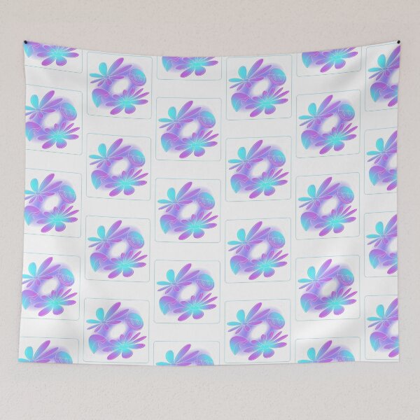 Item preview, Y2K Aesthetic Gradient Flowers and Smiley Face designed and sold by chatzous.