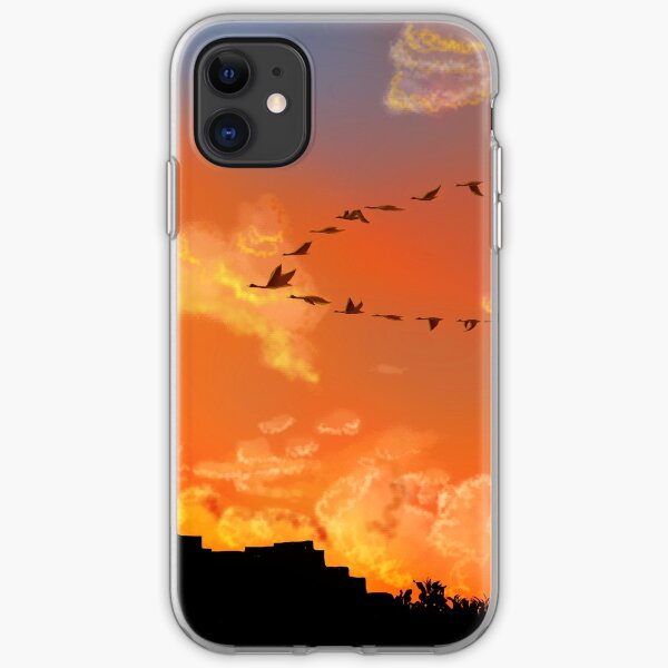 Flying in unison iPhone Soft Case