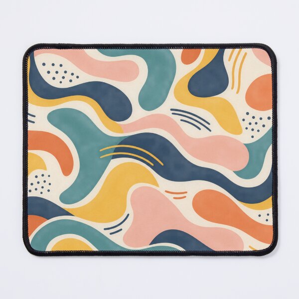 Item preview, Modern Abstract Organic Shapes Pattern – Retro Geometric Mid Century Art designed and sold by CreativeCharmCo.