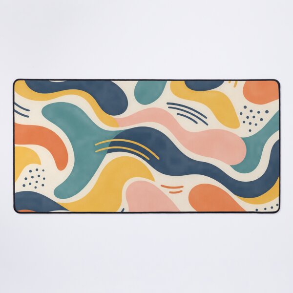 Item preview, Modern Abstract Organic Shapes Pattern – Retro Geometric Mid Century Art designed and sold by CreativeCharmCo.