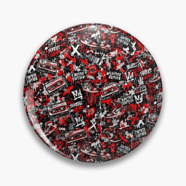 Item preview, Streetwear Red and Black Splatter Mixed Media Art designed and sold by THE SPLATTERED HAUS BY SAGE BANKS.