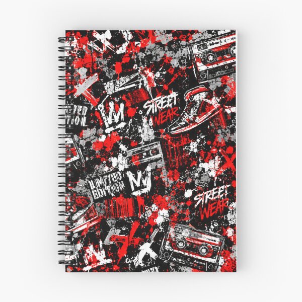 Item preview, Streetwear Red and Black Splatter Mixed Media Art designed and sold by THE SPLATTERED HAUS BY SAGE BANKS.