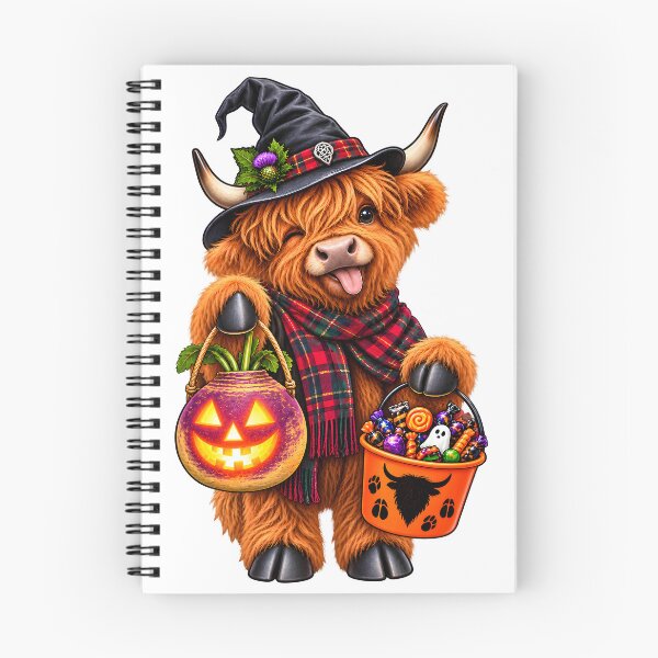 Item preview, Highland Cow Out Guising – Funny Scottish Halloween Highland Coo designed and sold by SMalcolmDesigns.