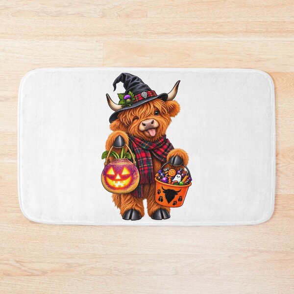 Item preview, Highland Cow Out Guising – Funny Scottish Halloween Highland Coo designed and sold by SMalcolmDesigns.