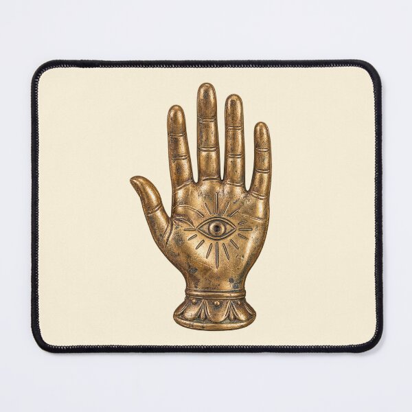 Item preview, Vintage Palmistry Hand All Seeing Eye Mystic Art designed and sold by jianina-alondra.