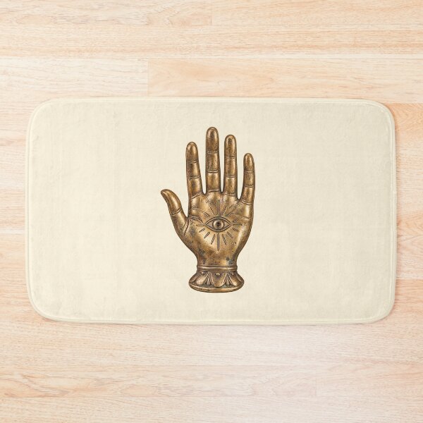 Item preview, Vintage Palmistry Hand All Seeing Eye Mystic Art designed and sold by jianina-alondra.