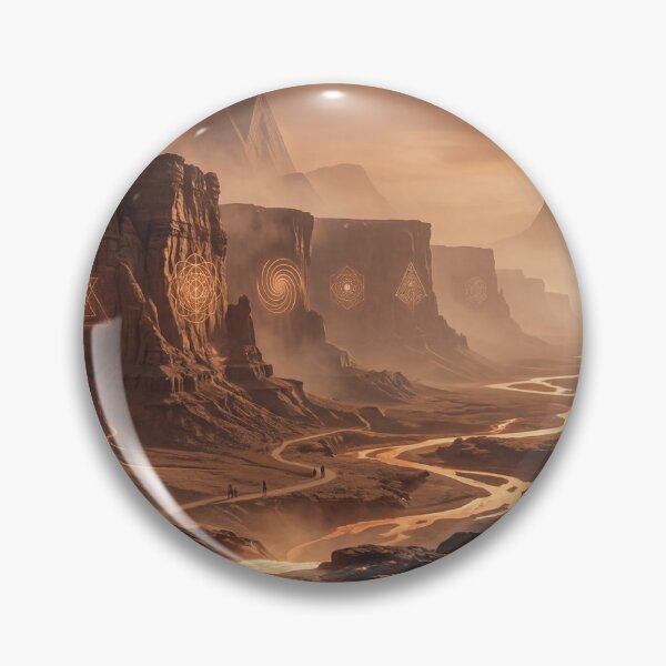 Item preview, Glowing Golden Sacred Geometry Desert Canyon Sunset | Monkeybusiness designed and sold by monkeybusiness.pt.