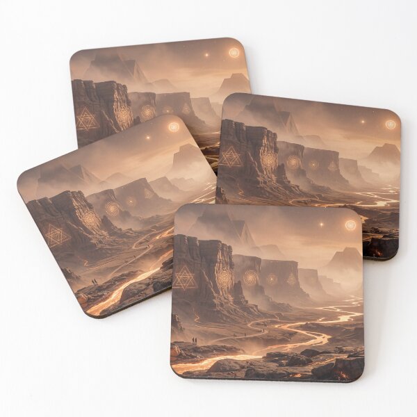 Item preview, Glowing Golden Sacred Geometry Desert Canyon Sunset | Monkeybusiness designed and sold by monkeybusiness.pt.