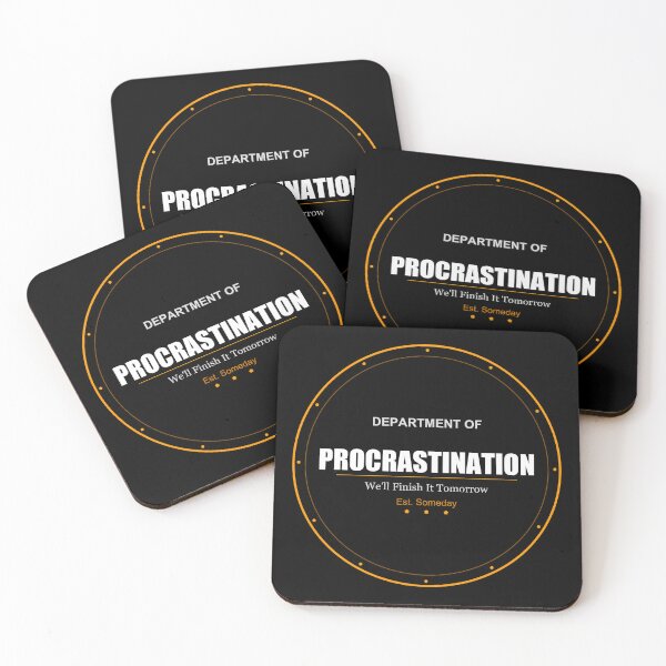 Item preview, Department Of Procrastination Funny Lazy Quote designed and sold by Prime-Pulse.