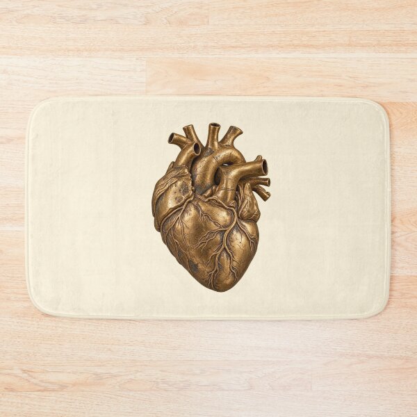 Item preview, Vintage Golden Anatomical Heart Antique Gothic Art designed and sold by jianina-alondra.