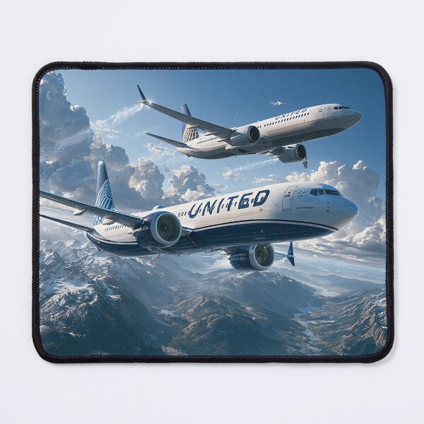 Item preview, United Airlines Above The Rockies designed and sold by Skyframe Aviation.