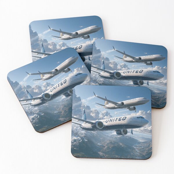 Item preview, United Airlines Above The Rockies  designed and sold by Skyframe Aviation.