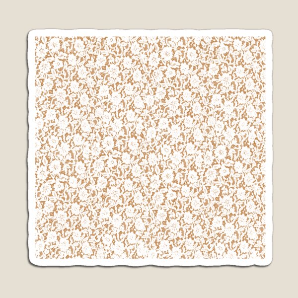 Artikelvorschau, Elegante, nahtlose Textur aus beigefarbener floraler Spitze entworfen und verkauft von BrainConstip.