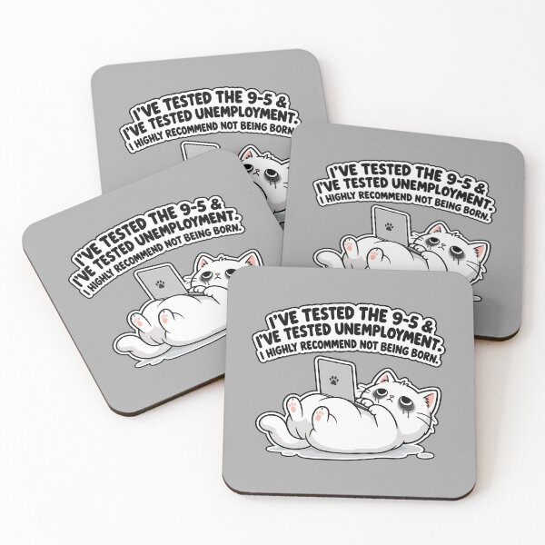 Item preview, I've Tested the 9-5 and Unemployment Funny Cat Shirt designed and sold by Fuzzaroo.