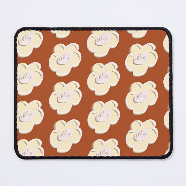 Item preview, Retro Daisy Pattern Scandi Folk - Cinnamon Terracotta designed and sold by CaramelCo.