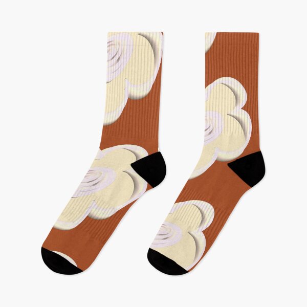 Item preview, Retro Daisy Pattern Scandi Folk - Cinnamon Terracotta designed and sold by CaramelCo.