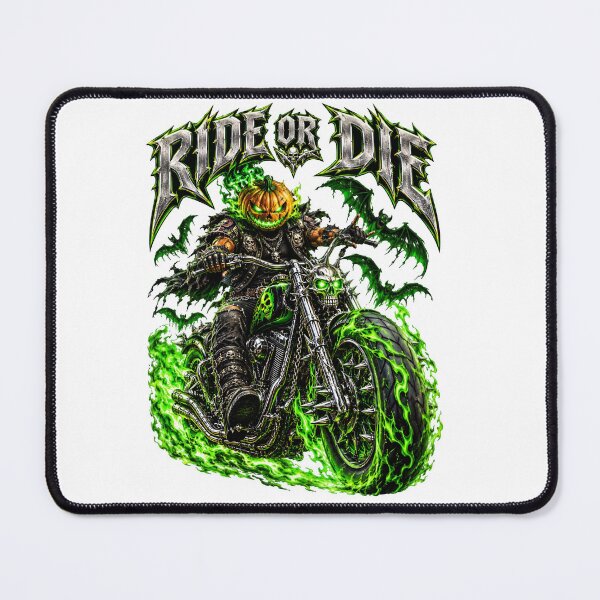 Item preview, Ride Or Die Pumpkin Rider Halloween designed and sold by Sovereign Supply Co..