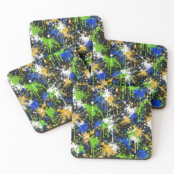 Item preview, Electric Forest Splatter Action Abstract Art designed and sold by THE SPLATTERED HAUS BY SAGE BANKS.