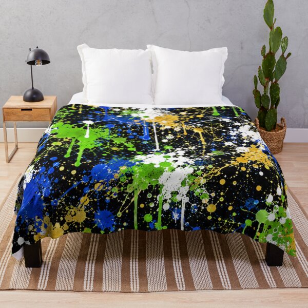 Item preview, Electric Forest Splatter Action Abstract Art designed and sold by THE SPLATTERED HAUS BY SAGE BANKS.