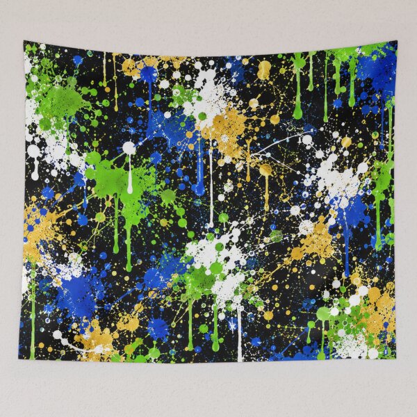Item preview, Electric Forest Splatter Action Abstract Art designed and sold by THE SPLATTERED HAUS BY SAGE BANKS.