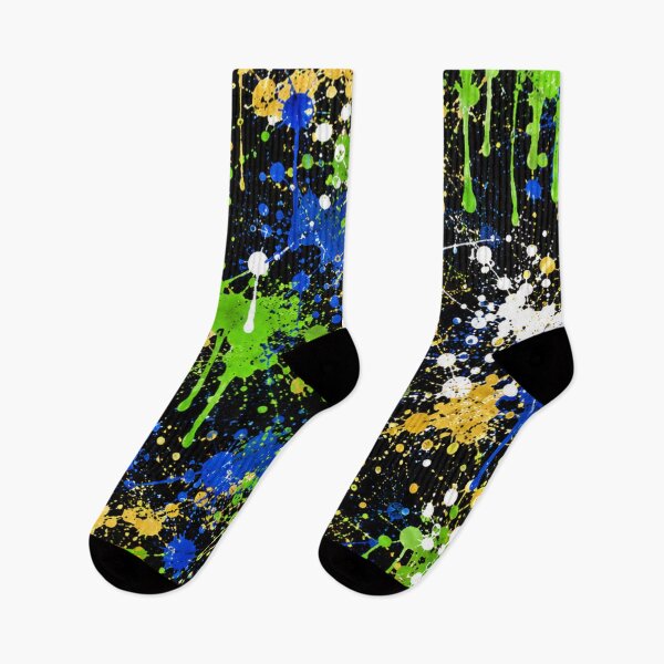 Item preview, Electric Forest Splatter Action Abstract Art designed and sold by THE SPLATTERED HAUS BY SAGE BANKS.