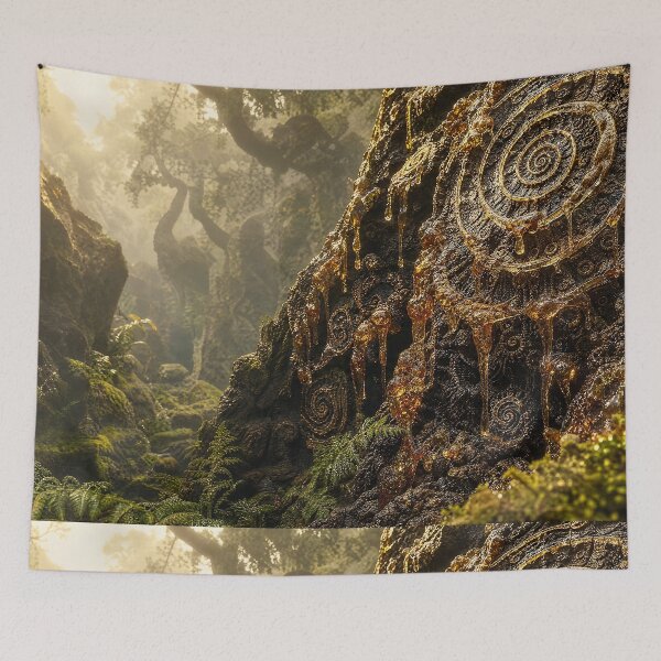 Item preview, Ancient Golden Amber Spiral Tree Bark Forest | Monkeybusiness designed and sold by monkeybusiness.pt.