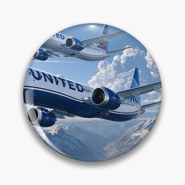 Item preview, United Airlines High Above The Mountains designed and sold by Skyframe Aviation.