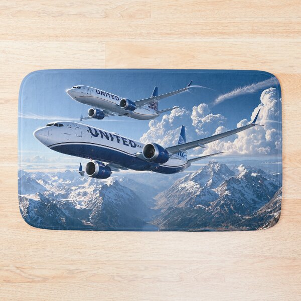 Item preview, United Airlines High Above The Mountains designed and sold by Skyframe Aviation.