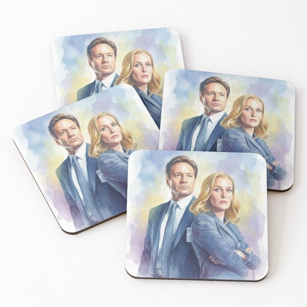 Item preview, The X Files, watercolour designed and sold by Pinkgnomie.