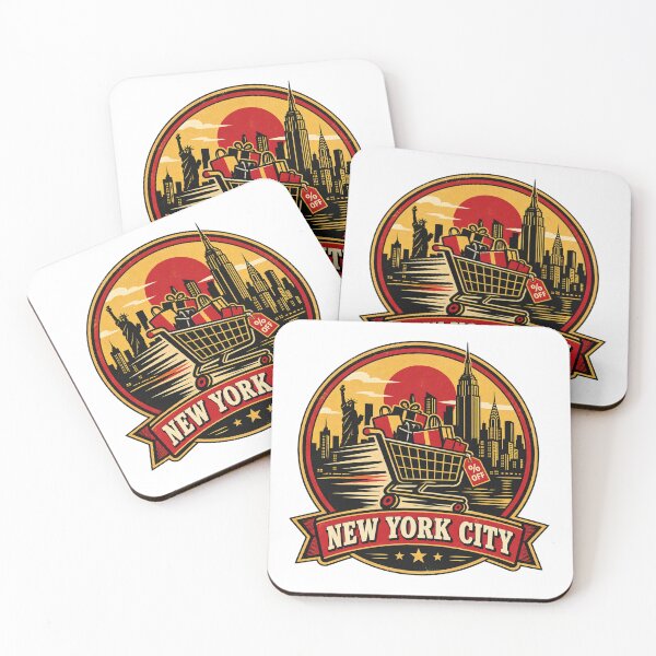 Item preview, NYC Black Friday Shirt – Retro Shopping Cart Chaos Badge Design designed and sold by Globalcitytees.