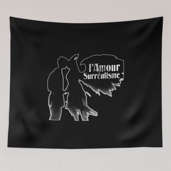 Item preview, Surrealist Love With Angel Wings designed and sold by weirdove.