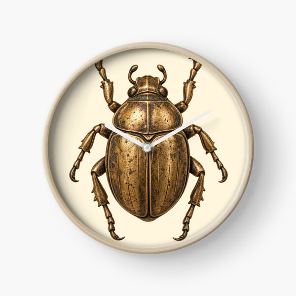 Item preview, Vintage Golden Scarab Beetle Antique Egyptian Art designed and sold by jianina-alondra.
