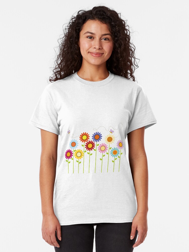 Alternate view of Colorful Garden Classic T-Shirt