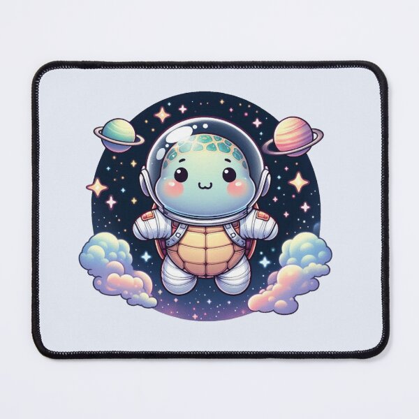 Item preview, Cute Astronaut Turtle in Space Kawaii Cosmic Adventure designed and sold by Safe Haven Pets.