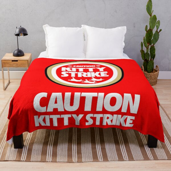 Item preview, Caution! Kitty Strike Vintage Art designed and sold by San Studios Co..