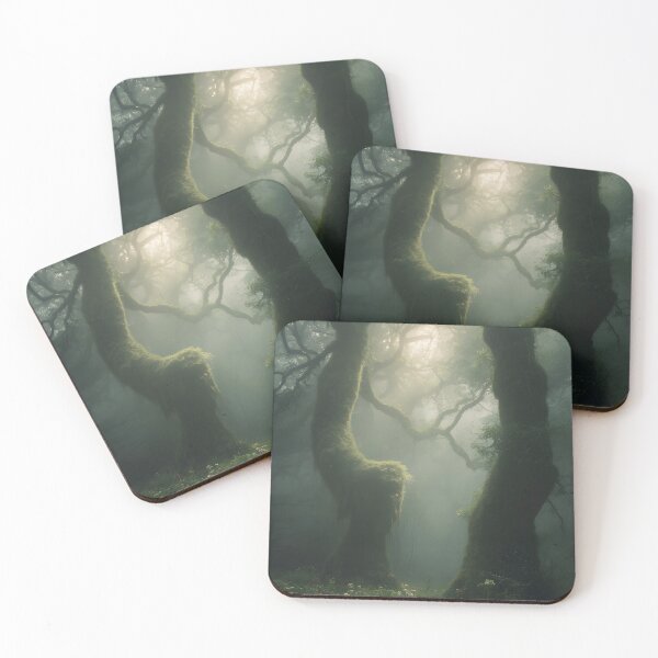 Item preview, Misty Ancient Moss Forest Wall Art designed and sold by ArtlightStudio.