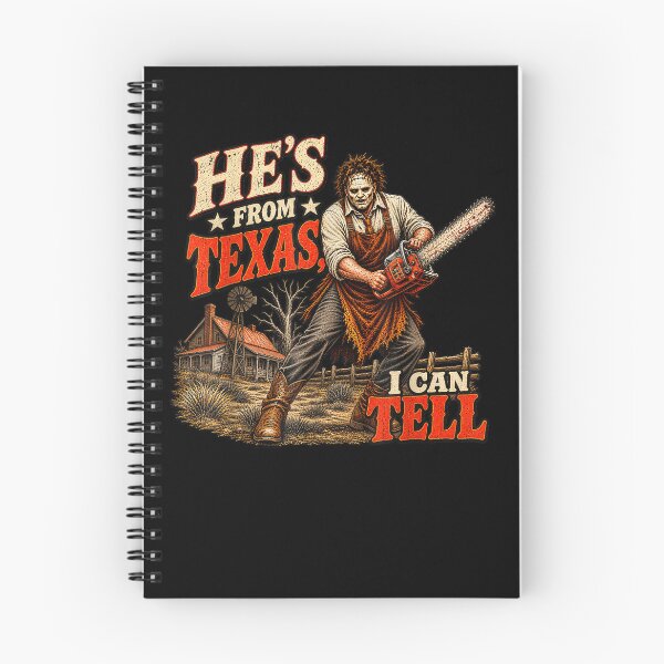 Item preview, He's from Texas I Can Tell Chainsaw Halloween Horror designed and sold by Juansustait.