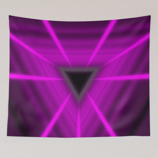 Item preview, Magenta Triangular Tunnel and White Triangle designed and sold by Electric Shock!! Design.
