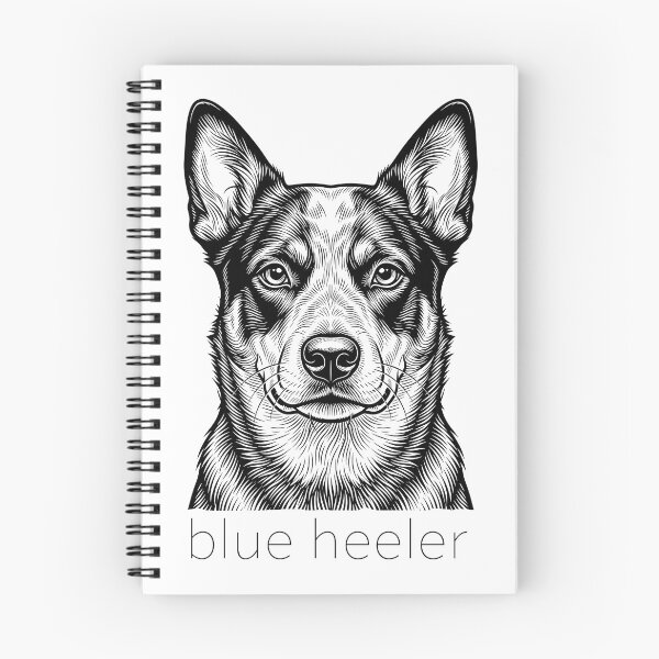 Item preview, Blue Heeler Illustration for light color shirts designed and sold by SUP-R-Ts.