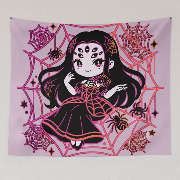 Item preview, Cute Kawaii Spider Princess designed and sold by JEMAR Designs.